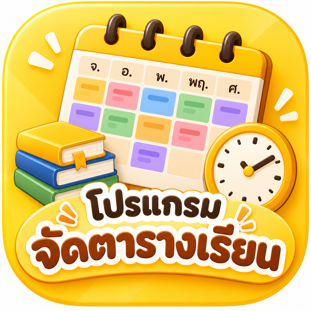 โปรแกรมจัดตารางเรียน